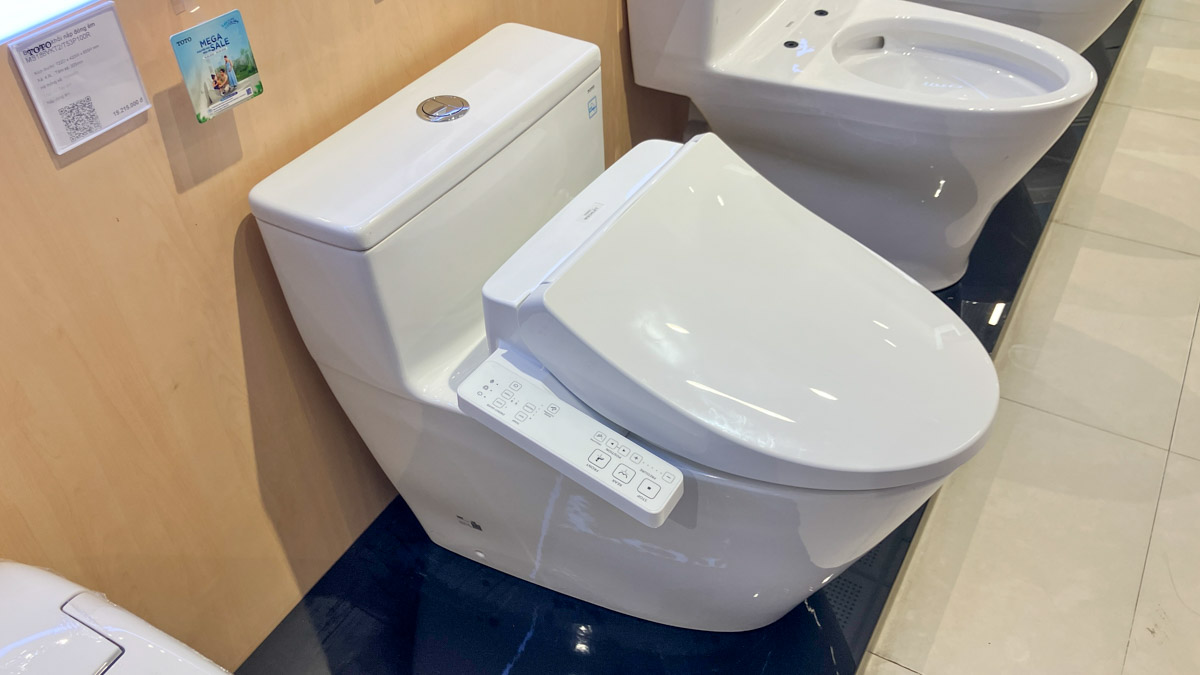 Bồn cầu 1 khối TOTO MS625CDW26 nắp rửa điện tử WASHLET S1 TCF23661GAA giấu dây