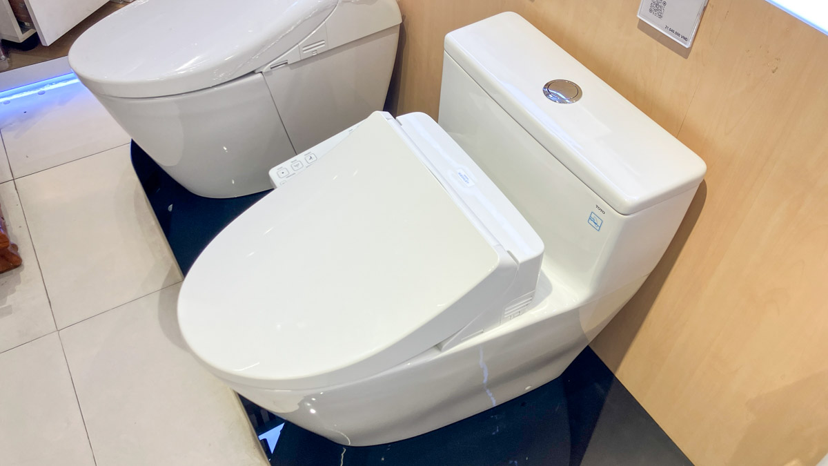 Bồn cầu 1 khối TOTO MS625CDW26 nắp rửa điện tử WASHLET S1 TCF23661GAA giấu dây