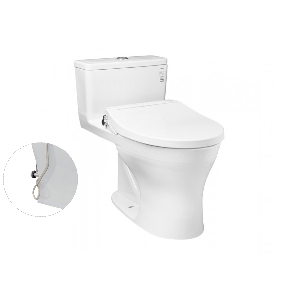 Bồn cầu 1 khối TOTO MS855DE2 nắp rửa cơ ECOWASHER TCW07S