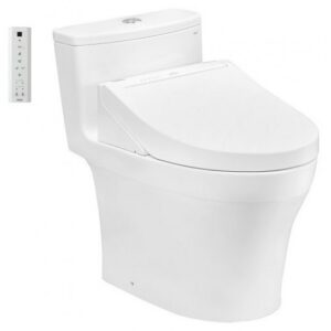 Bồn cầu 1 khối TOTO MS885CDW15 nắp rửa điện tử WASHLET C5 TCF24460AAA giấu dây