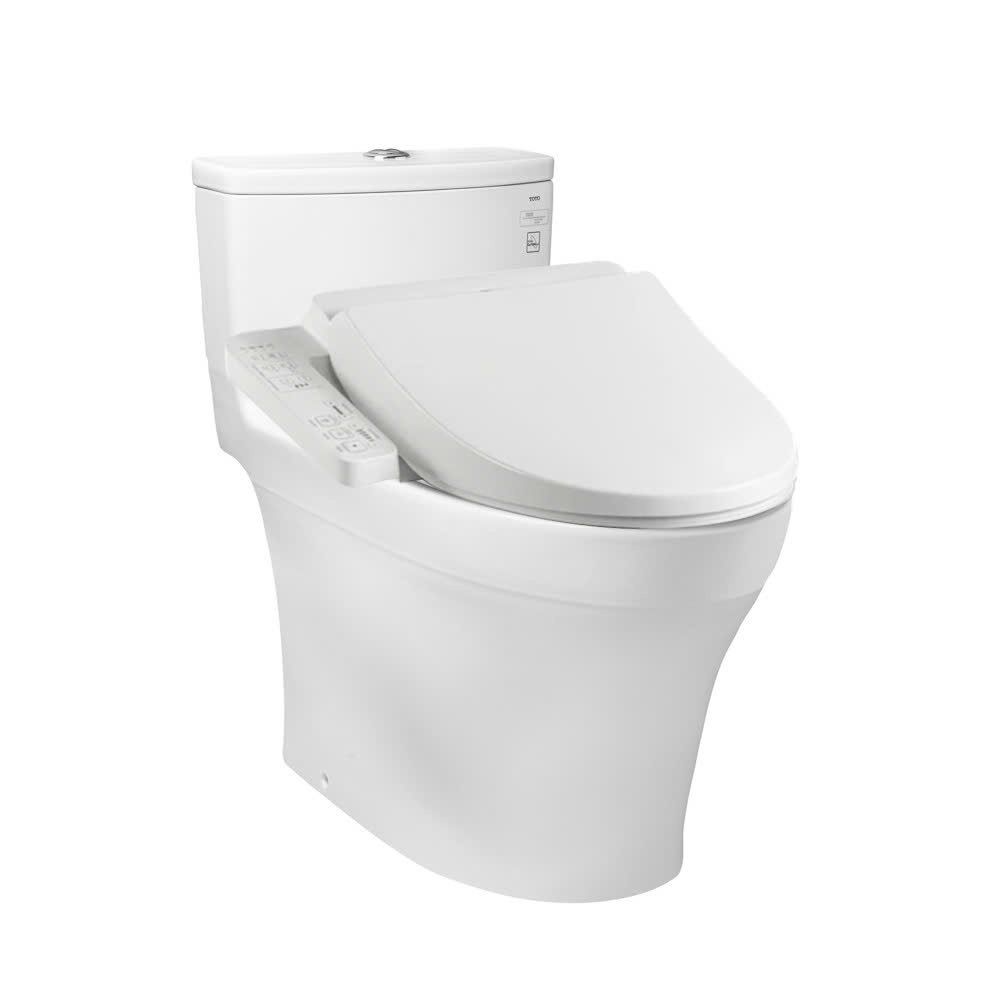 Bồn cầu 1 khối TOTO MS885DW18 nắp rửa điện tử WASHLET C2 cơ bản TCF23710AAA