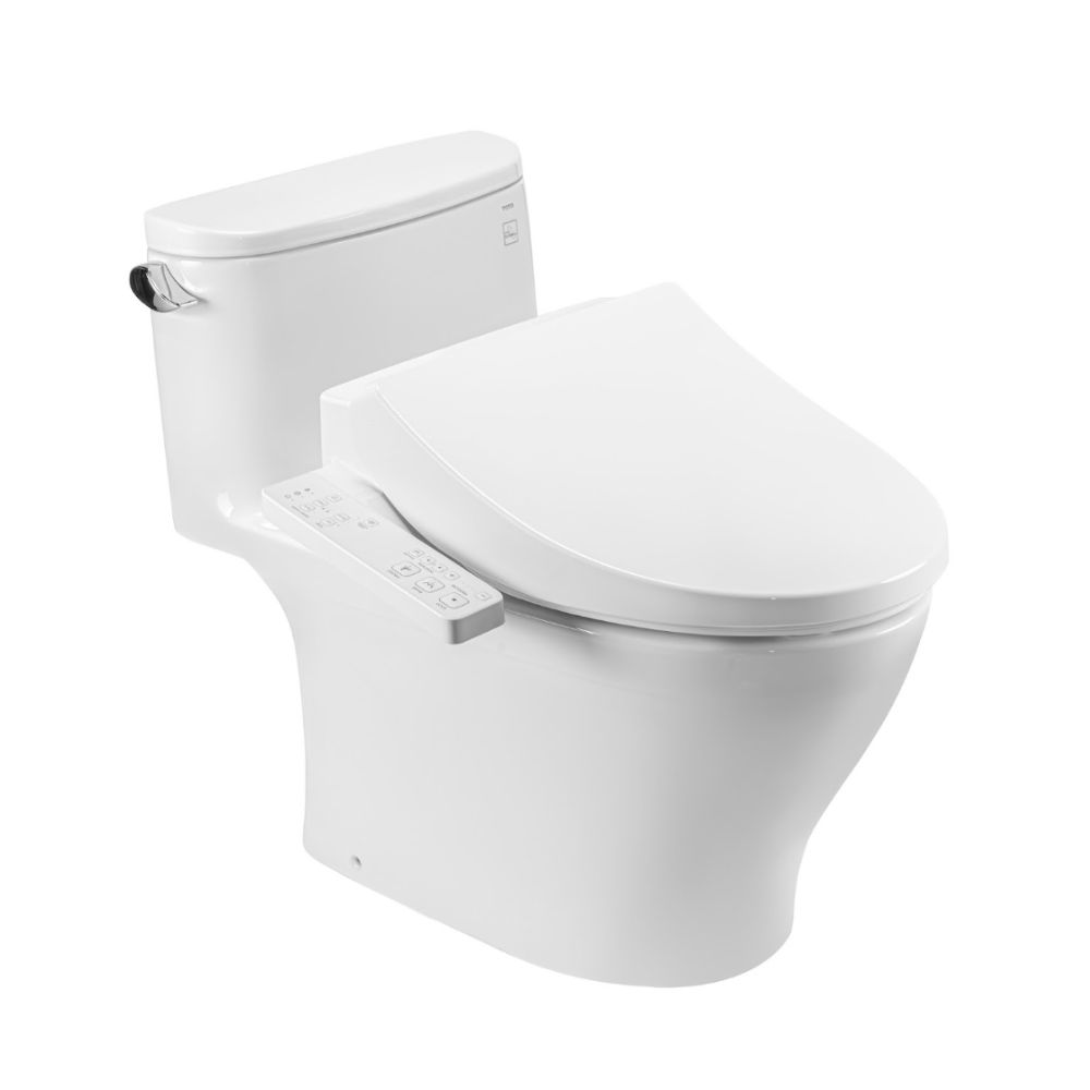 Bồn cầu 1 khối TOTO MS887CRW26 nắp rửa điện tử WASHLET S1 TCF23661GAA giấu dây