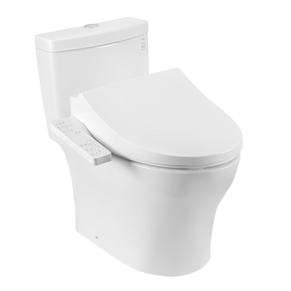 Bồn cầu 1 khối TOTO MS889CDRW26 nắp rửa điện tử WASHLET S1 TCF23661GAA giấu dây