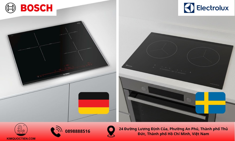 so sánh bếp từ Bosch và Electrolux