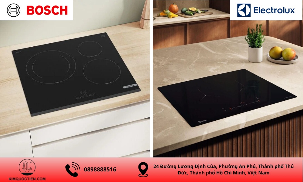 so sánh bếp từ Bosch và Electrolux