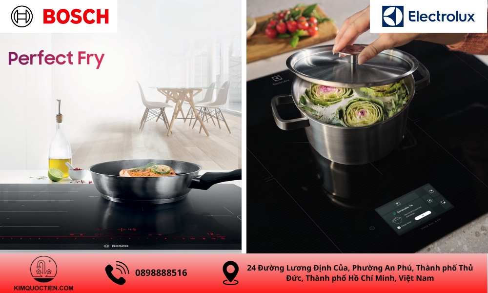 so sánh bếp từ Bosch và Electrolux