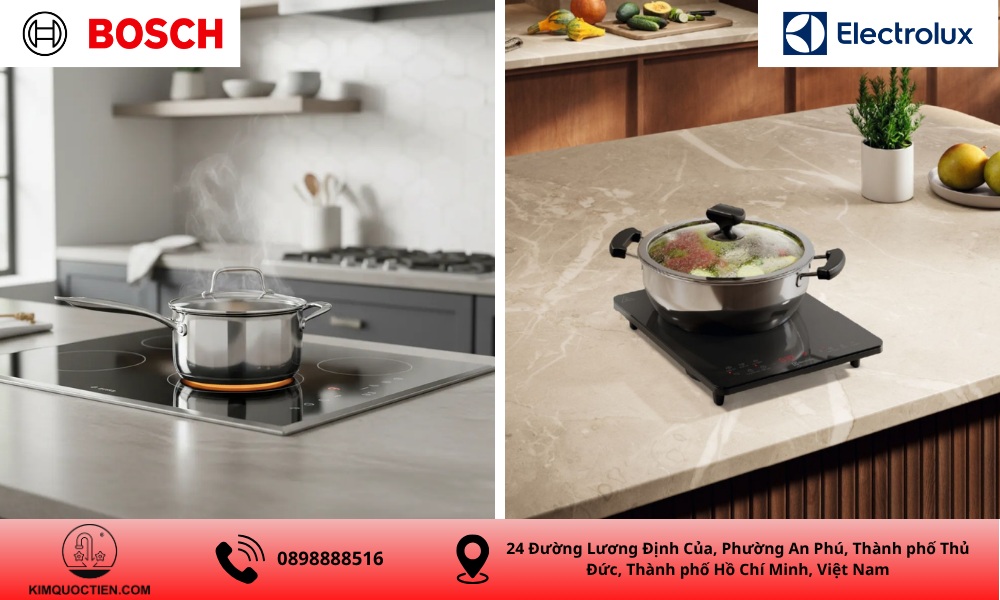 so sánh bếp từ Bosch và Electrolux