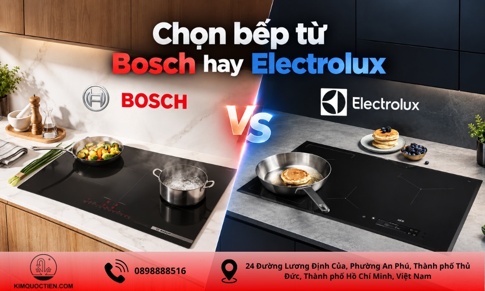 so sánh bếp từ Bosch và Electrolux